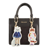 BAG WITH GIPSY&NOUNETTE CAHRM ハンドバッグ(ブラック)