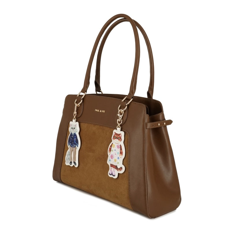 BAG WITH GIPSY&NOUNETTE CAHRM トートバッグ(ブラウン)