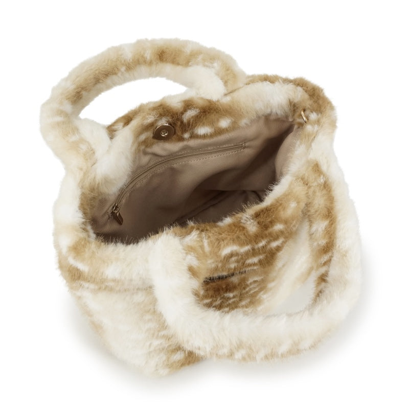 FUR ANIMAL ファートートバッグ(ベージュ)