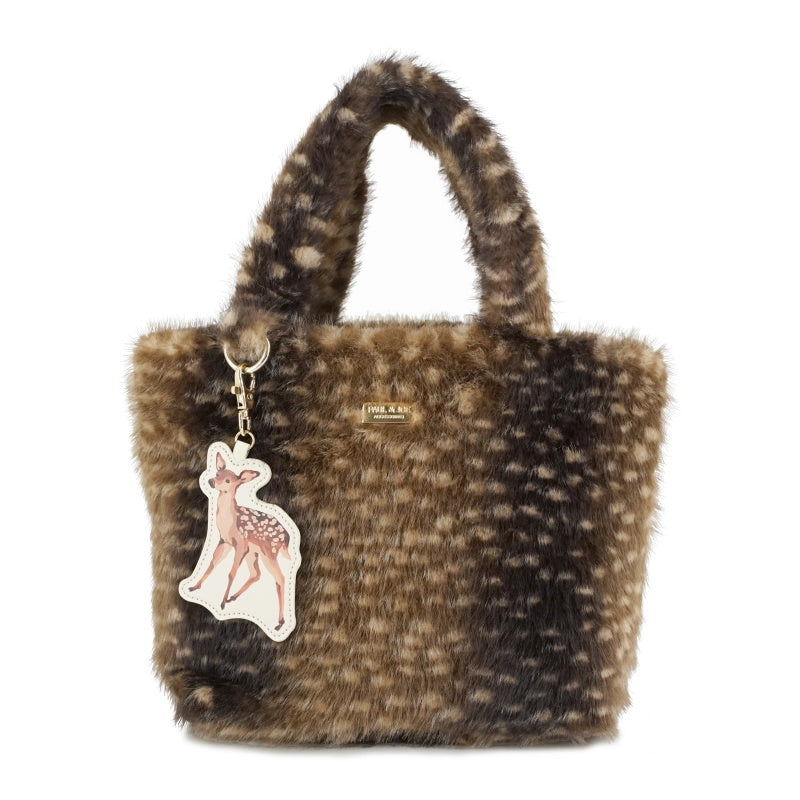FUR ANIMAL ファートートバッグ(ブラウン)