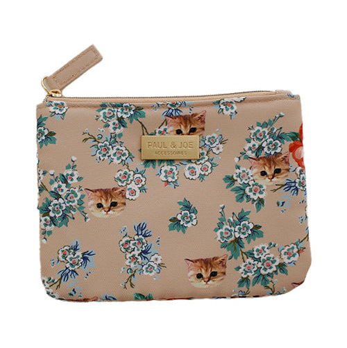 ティッシュ ポーチ(フラワーヌネットベージュ)