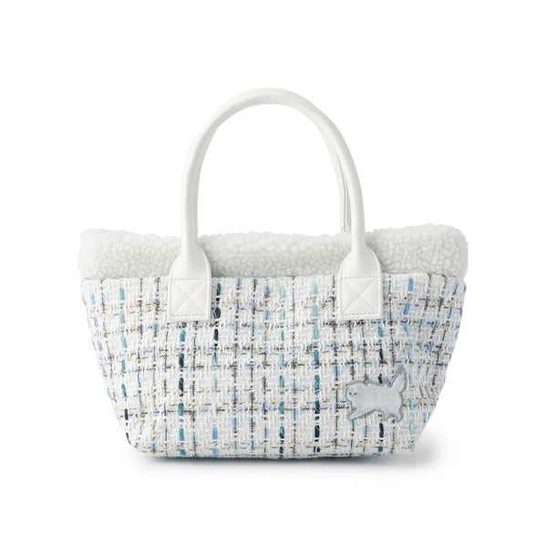 ツイード・ジプシー ミニトートバッグ ホワイト