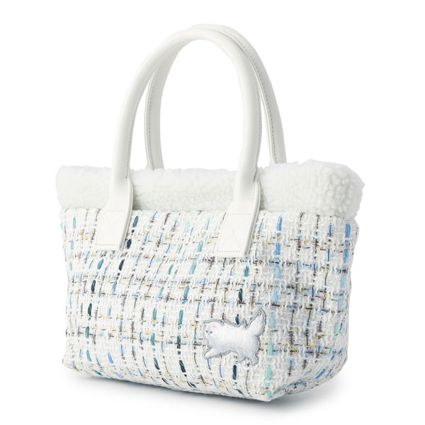 ツイード・ジプシー ミニトートバッグ ホワイト