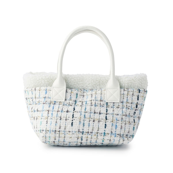 ツイード・ジプシー ミニトートバッグ ホワイト