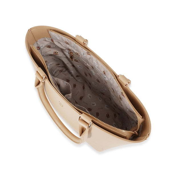 SMALL CAT FACE METAL トートバッグ(ベージュ)