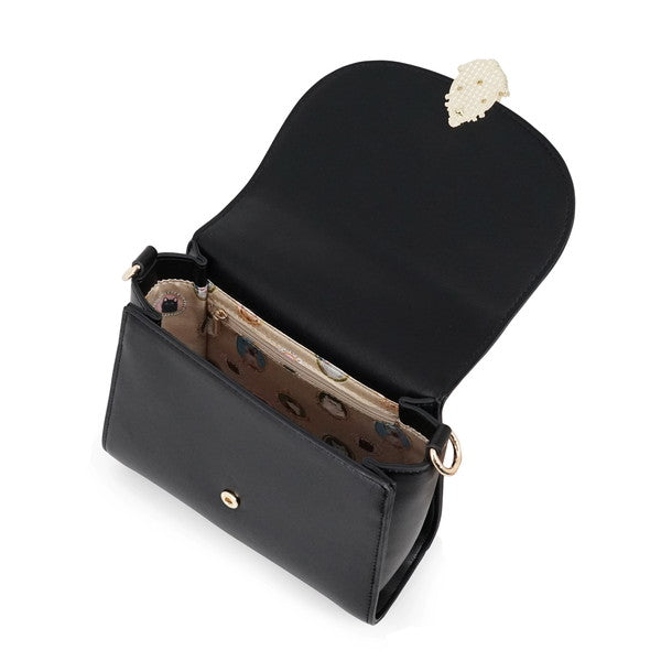 CAT BROOCH ハンドバッグ(ブラック)【フィガロジャポン 6月号掲載アイテム】