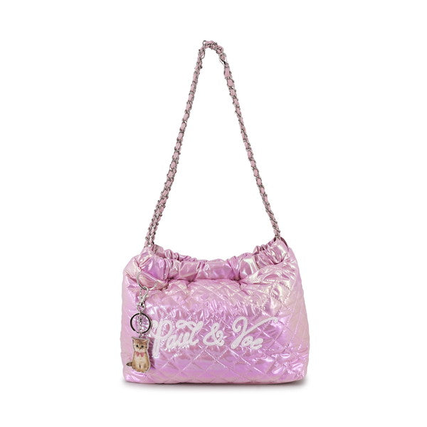 LOGO QUILTING トートバッグ(ピンク)