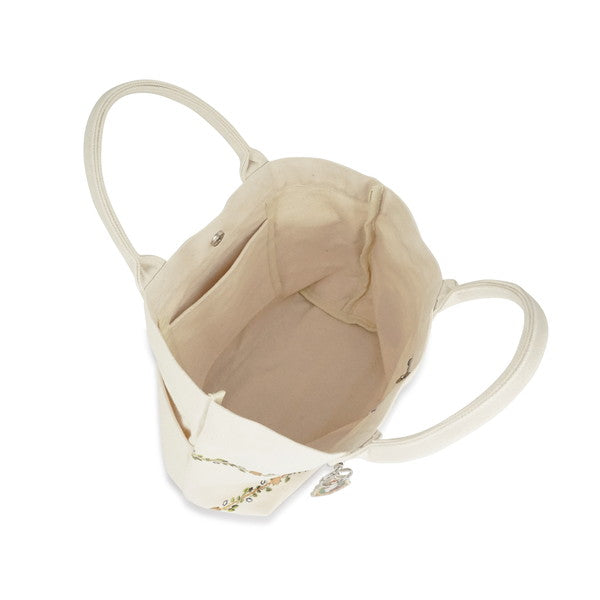 キャンバスメダイユ ミニトート(アイボリー)