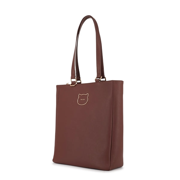 BIG CAT METAL 縦型トートバッグ ブラウン