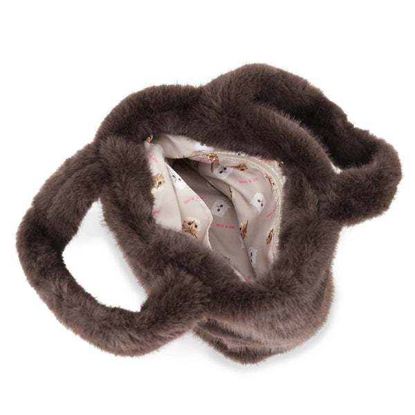 FUR NOUNETTE ミニトートバッグ ブラウン