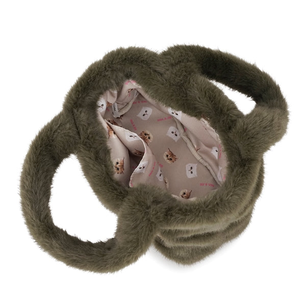 FUR NOUNETTE ミニトートバッグ グリーン