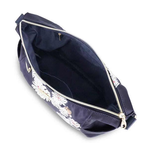 クリザンテーム&ヌネット ショルダーバッグ (ネイビー)