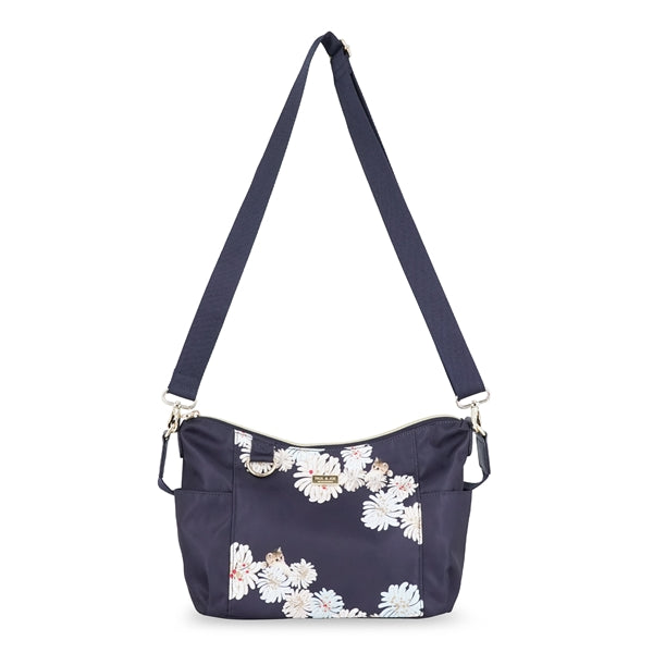 クリザンテーム&ヌネット ショルダーバッグ (ネイビー)