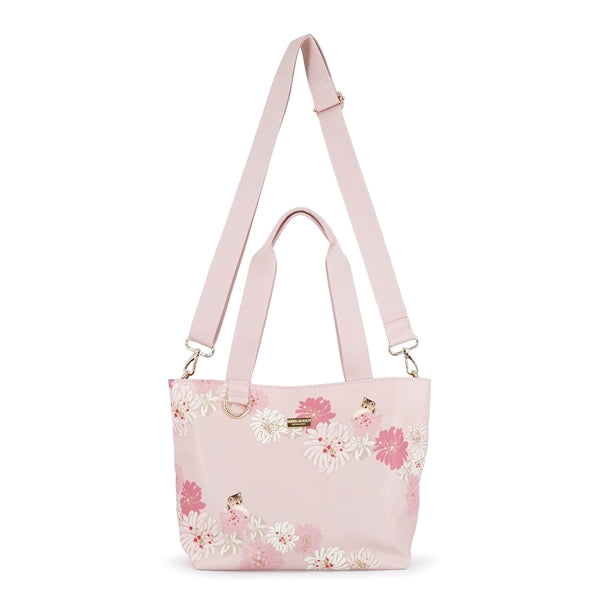 クリザンテーム&ヌネットトートバッグ (ピンク)