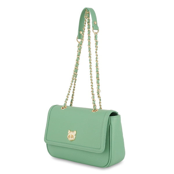 3D CAT FACE ショルダーバッグ (グリーン)