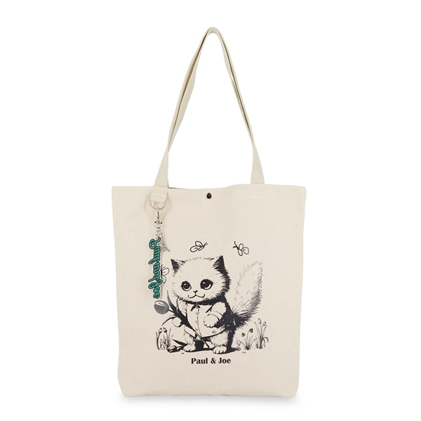 キャンバス ロゴチャーム 縦長トートバッグ