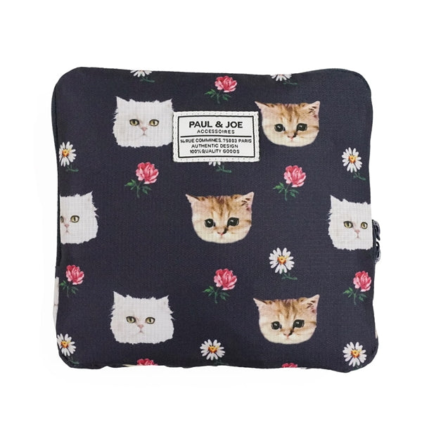 折りたたみボストンバッグ ジプシー&ヌネット総柄(ネイビー)