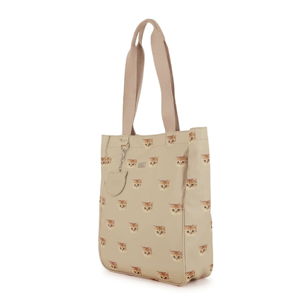ヌネット総柄 トートバッグ(縦型) ベージュ