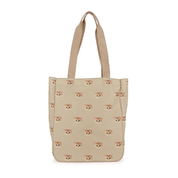 ヌネット総柄 トートバッグ(縦型) ベージュ