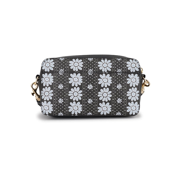 フラワープリント ミニショルダー ブラック