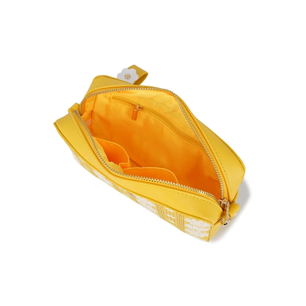 フラワープリント ミニショルダー イエロー