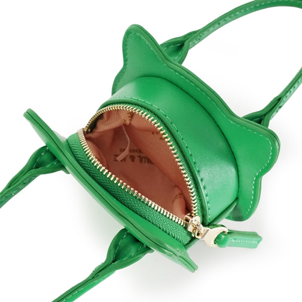 SMALL BAG CHARM ねこ型バッグチャーム グリーン