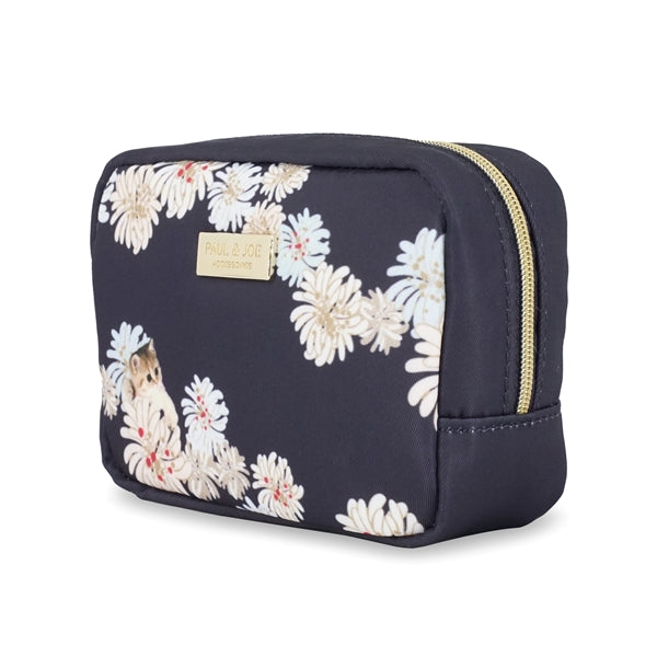 クリザンテーム&ヌネット ポーチ (ネイビー)