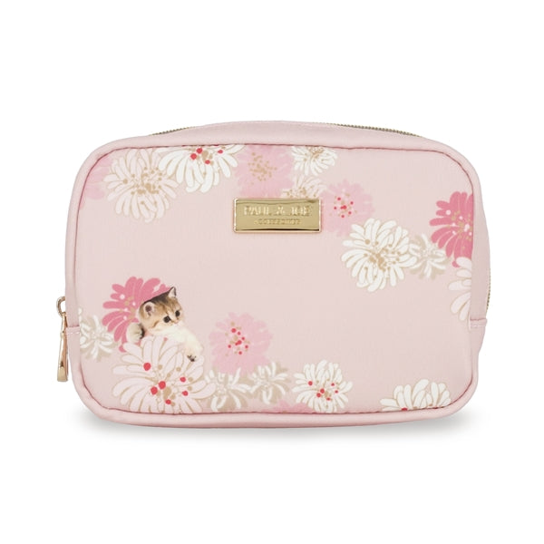 クリザンテーム&ヌネット ポーチ (ピンク)