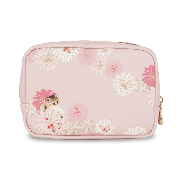 クリザンテーム&ヌネット ポーチ (ピンク)