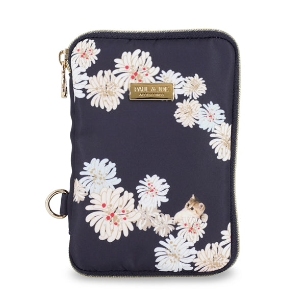 クリザンテーム&ヌネット マルチポーチ(ネイビー)