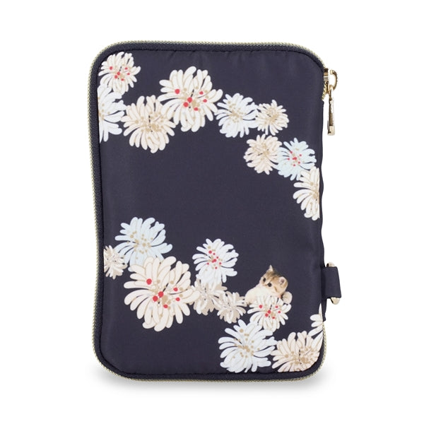 クリザンテーム&ヌネット マルチポーチ(ネイビー)