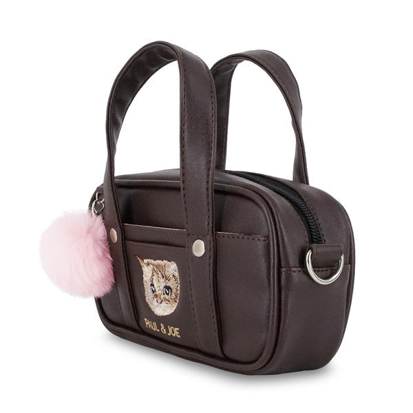 合皮スクバポーチ ブラウン