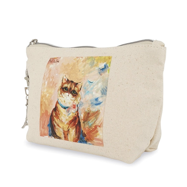 キャンバス ロゴチャーム ポーチ