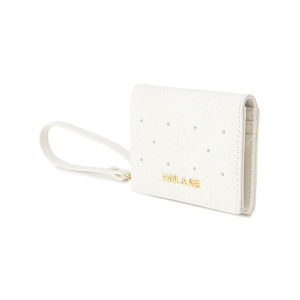 エンボス 2面パスケース アイボリー