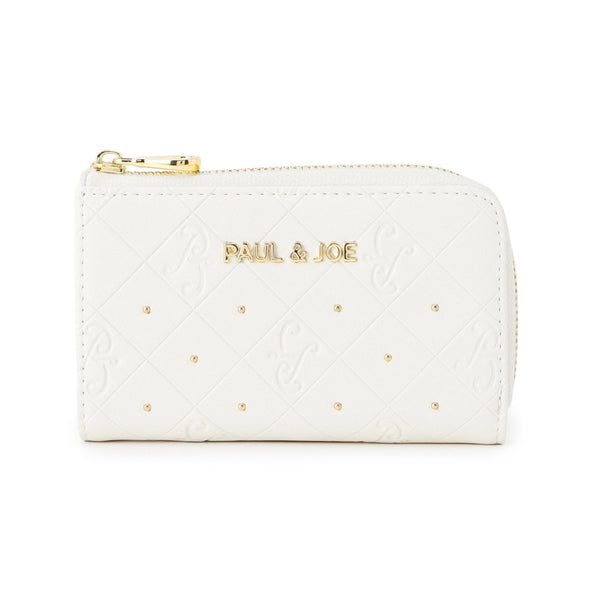 エンボス キーケース アイボリー