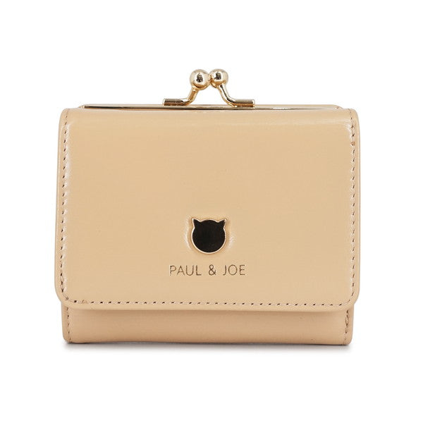 SMALL CAT FACE METAL 口金ミニ財布(ベージュ)