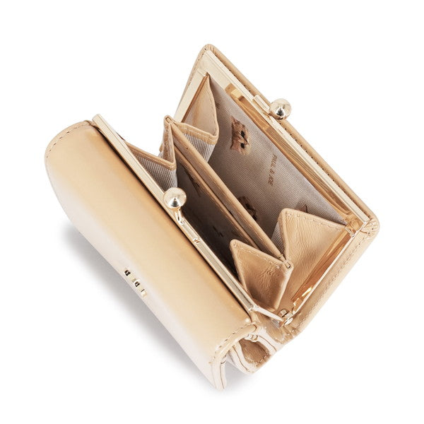 SMALL CAT FACE METAL 口金ミニ財布(ベージュ)