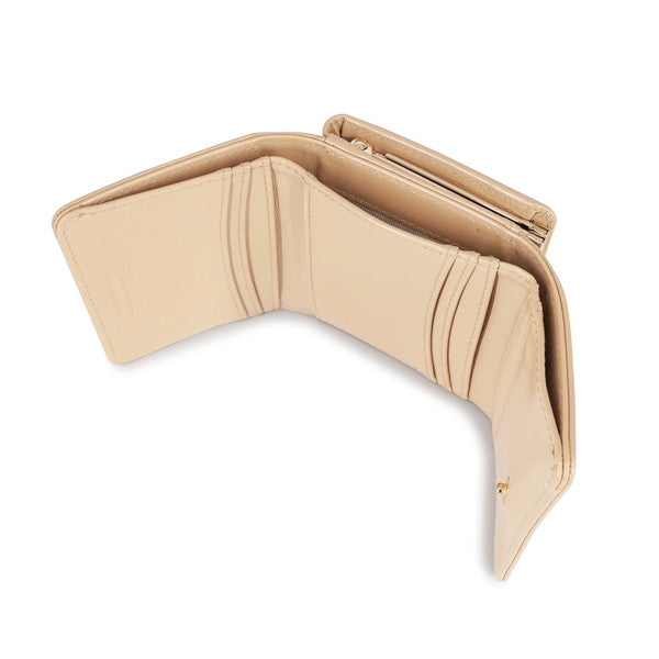 SMALL CAT FACE METAL 口金ミニ財布(ベージュ)