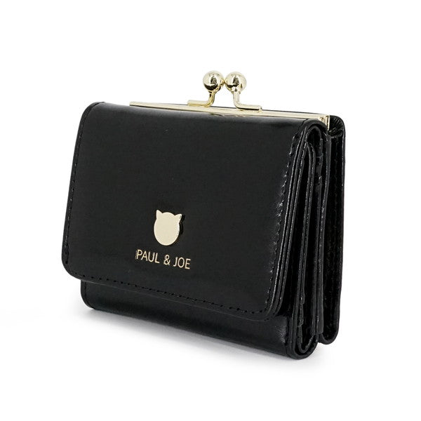 SMALL CAT FACE METAL 口金ミニ財布(ブラック)