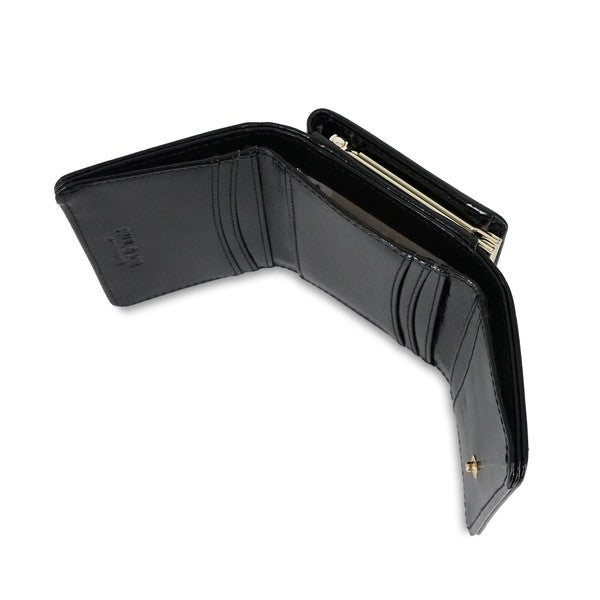 SMALL CAT FACE METAL 口金ミニ財布(ブラック)