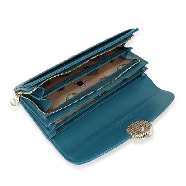 CAT BROOCH かぶせ束入れ(グリーン)