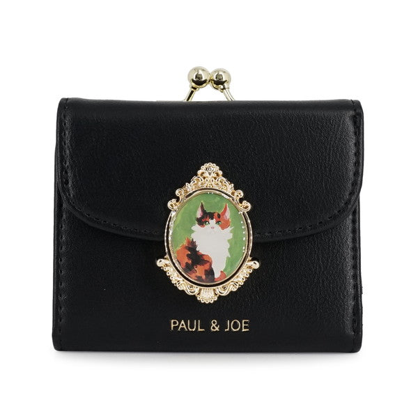 CAT BROOCH 口金ミニ財布(ブラック)【フィガロジャポン 6月号掲載アイテム】