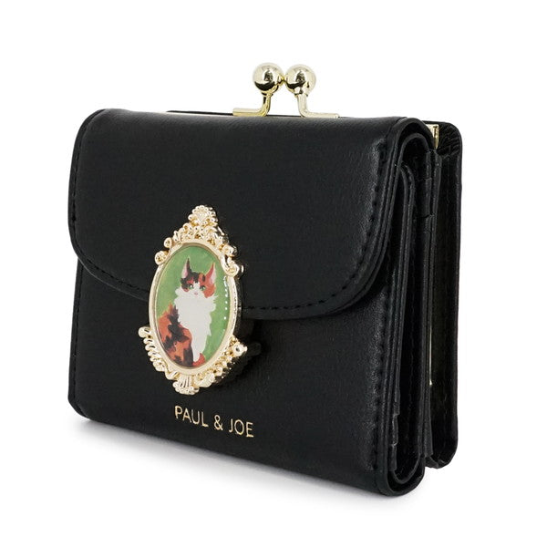 CAT BROOCH 口金ミニ財布(ブラック)【フィガロジャポン 6月号掲載アイテム】