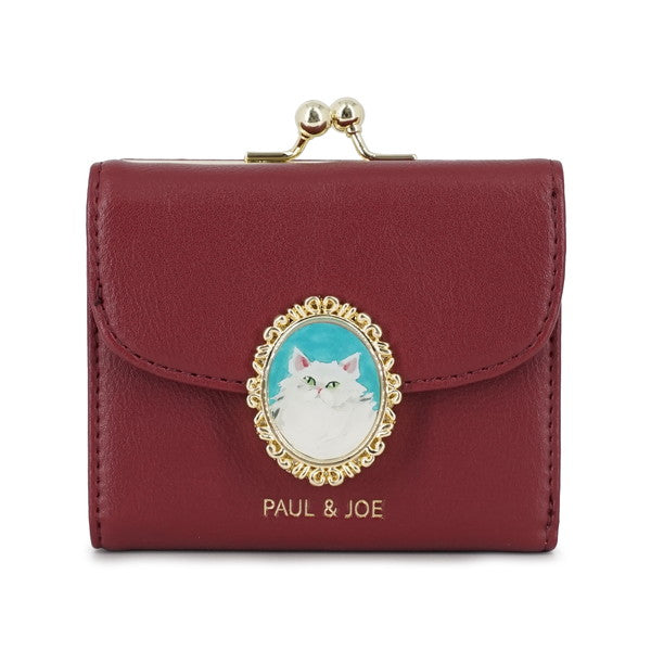 CAT BROOCH 口金ミニ財布(レッド)