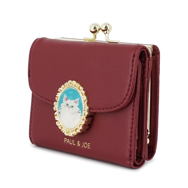 CAT BROOCH 口金ミニ財布(レッド)