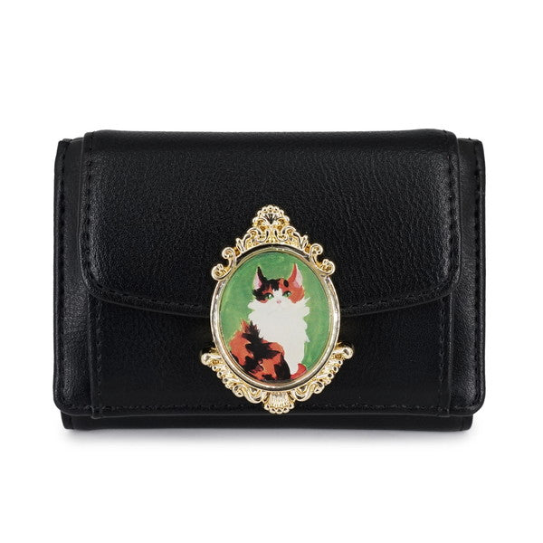 CAT BROOCH ミニ財布(ブラック)