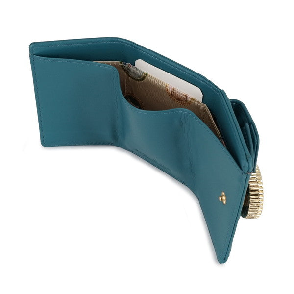 CAT BROOCH ミニ財布(グリーン)