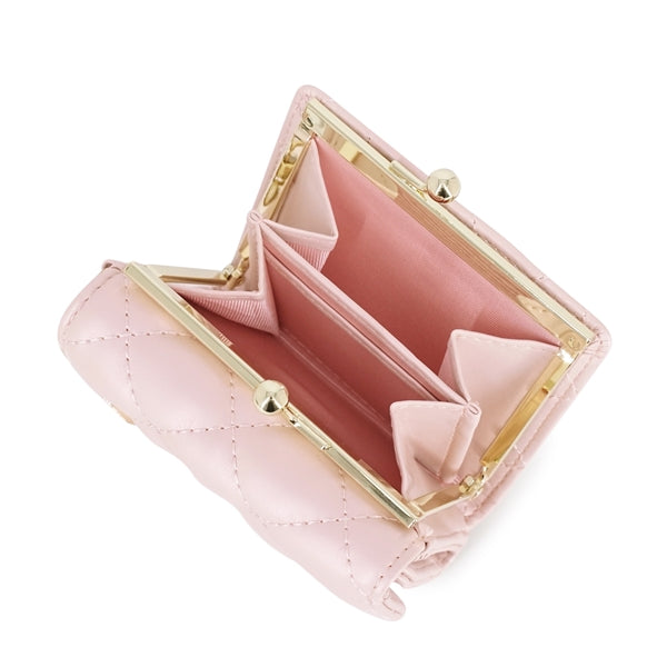 QUILTING 口金ミニ財布 ピンク