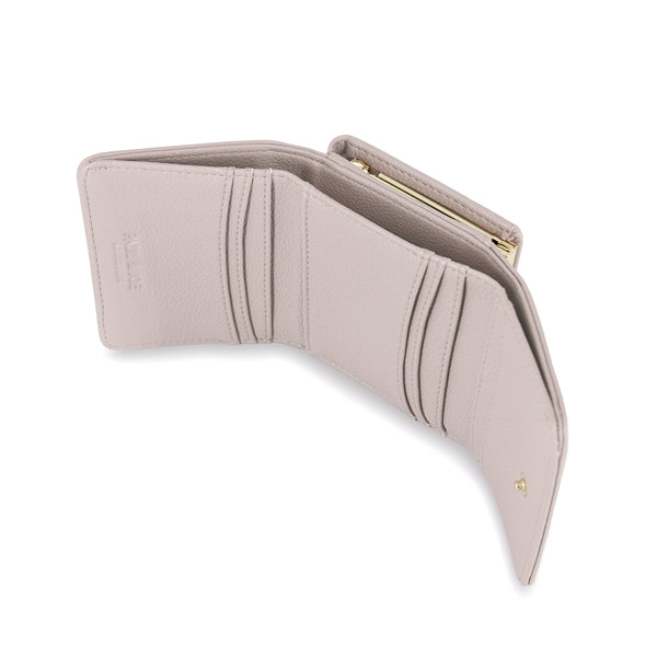 クリザンテーム・メタル 口金ミニ財布 グレー