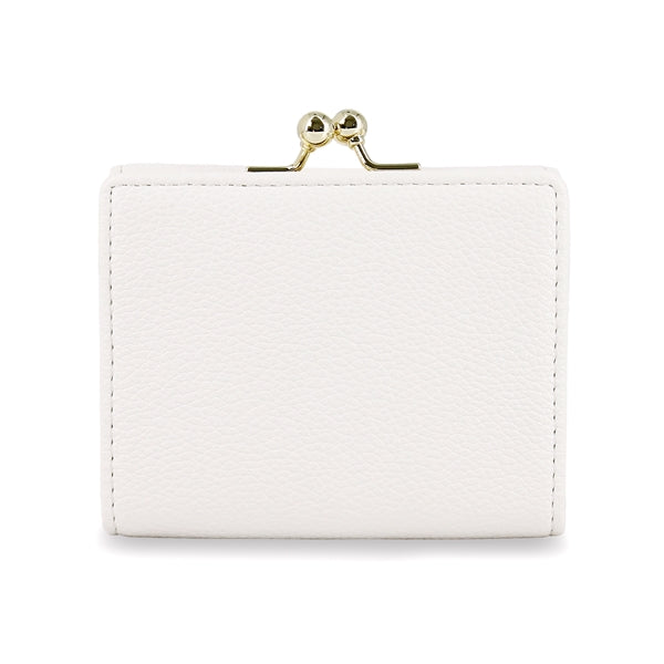 クリザンテーム・メタル 口金ミニ財布 アイボリー